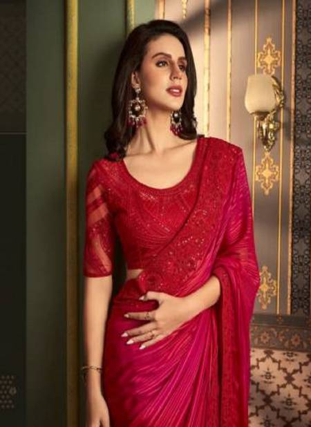 Sandalwood 12th Edition 1212 By Tfh Heavy Designer Party Wear Sarees Wholesale Market In Surat
 Catalog